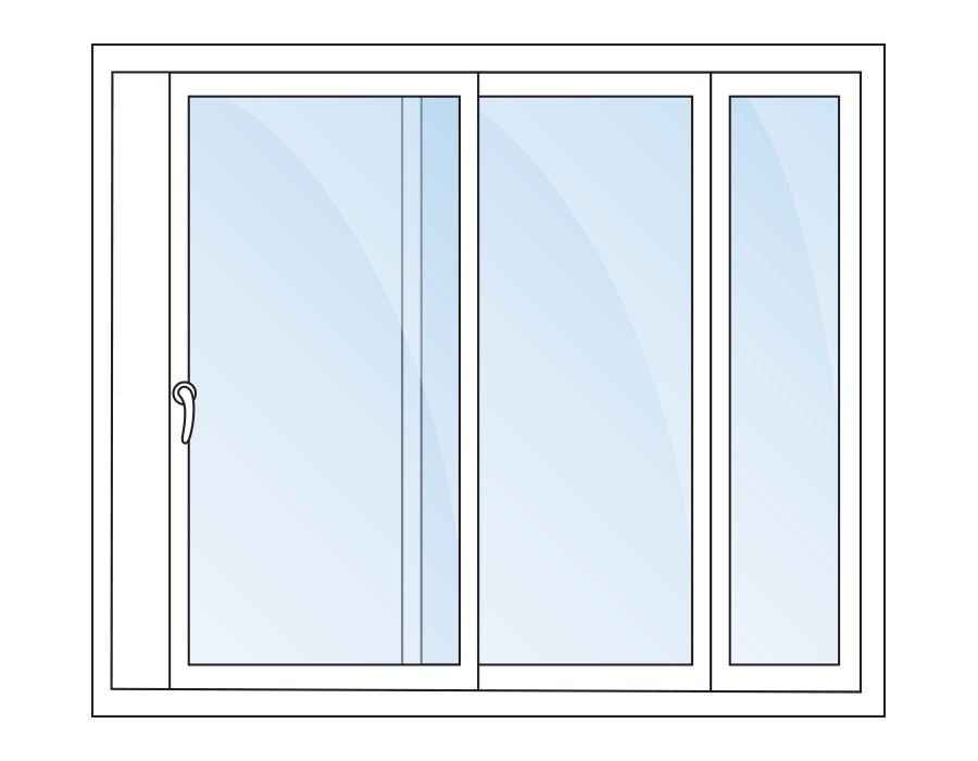 Patio Door with Fixed Sidelite